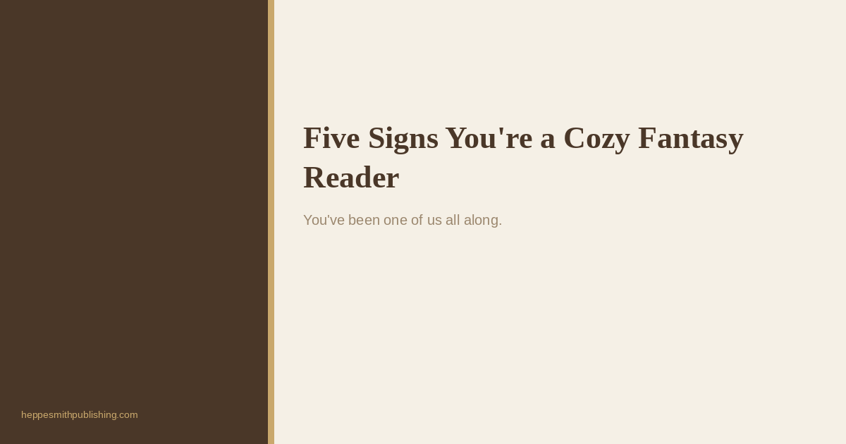 Five Signs You’re a Cozy Fantasy Reader