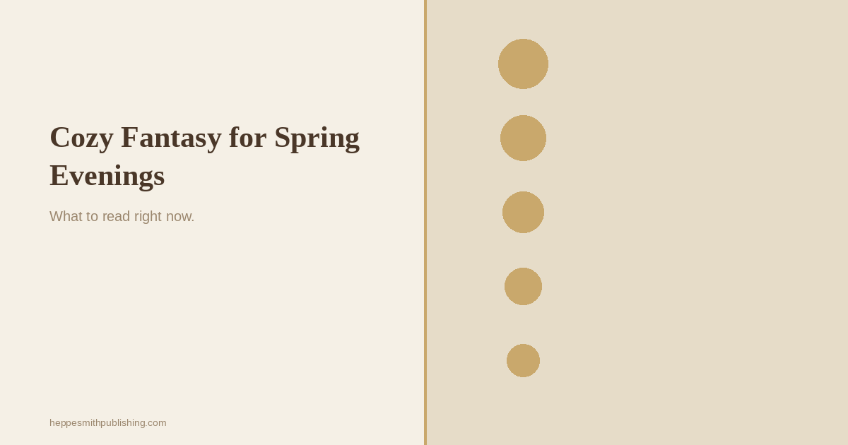 Cozy Fantasy for Spring Evenings: What to Read Right Now